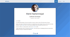 Desktop Screenshot of en.hasheminezhad.com