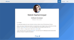 Desktop Screenshot of hasheminezhad.com
